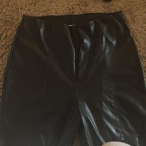 Faux leather pants!